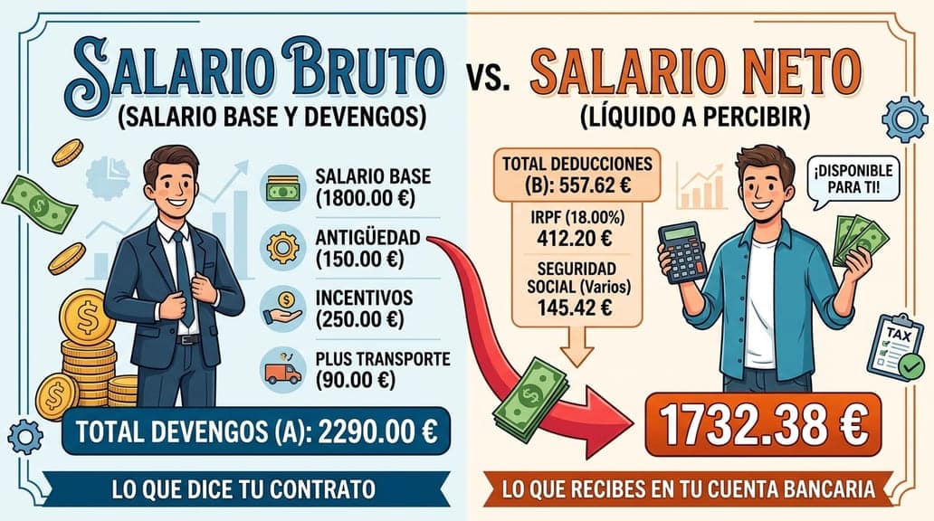 salario bruto y salario neto